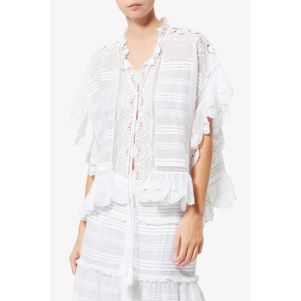 NEW ISABEL MARANT payton top in white